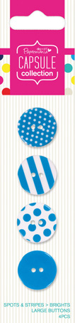   Spots & Stripes Brights - Blue 4 , 