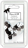 Набор пуговиц мини "Цветы" Bexley Black 30 шт