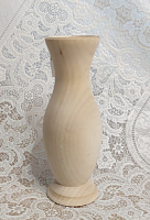 ВАЗА ДЕРЕВЯННАЯ ЗАГОТОВКА ДЛЯ РОСПИСИ большая, 8x9x23.5 см К8А