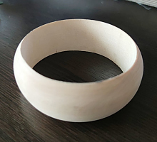 БРАСЛЕТ ДЕРЕВЯННАЯ ЗАГОТОВКА ДЛЯ РОСПИСИ , 3x7x8 см К8А