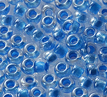 Бисер прозрачный с прокрасом 38136