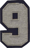 Термоаппликация цифра "9" большая