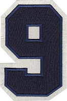 Термоаппликация цифра "9" большая синяя