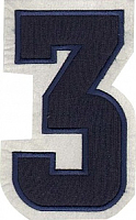 Термоаппликация цифра "3" большая