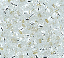 Бисер "ТОНО" круглый 8/0 3мм №021 серебристый (25г)