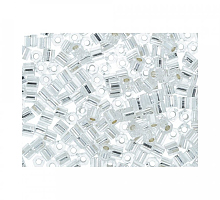 Бисер "ТОНО" HEXAGON 2.2мм №0021 блестящее серебро (25г)