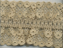 Кружево на резинке бежевое 40мм