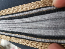 Тесьма Лампасная серо-бежевая