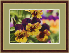 Набор для вышивания бисером "Анютины глазки"