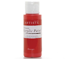 Краска акриловая ARTISTE красный