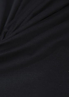 Микровельвет стрейч черно-синий