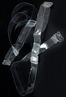 Бретели для бюстгальтера прозрачные, 10мм