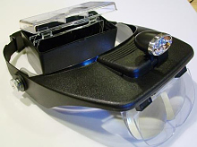 ЛУПА НАЛОБНАЯ "МОЁ ХОББИ" С ПОДСВЕТКОЙ О9А