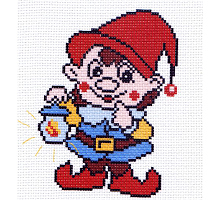 Канва с рисунком 16х20см Матренин посад, "Гномик"