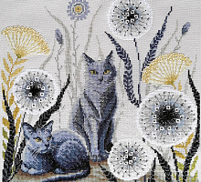 НАБОР ДЛЯ ВЫШИВАНИЯ "КОШКИ"