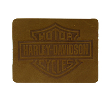 Термоаппликация из кожи Харли Дэвидсон хаки
