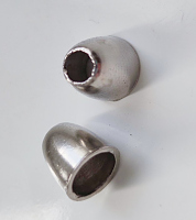 Наконечник (концевик) серебро 8х8мм (2шт) №8