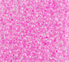 Бисер прозрачный с прокрасом 38124 розовый