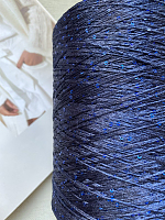 Пайетки 2мм на полиамиде (PAILLETTES, 100% Полиамид, 7.20м/1г) 076 - темно-синий