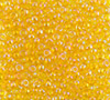 Бисер прозрачный радужный 81010 желтый