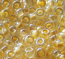 Бисер прозрачный с прокрасом 38183 дынный