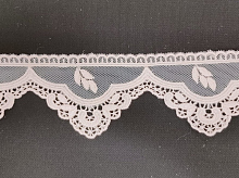 Кружево-фестоны на сетке 60мм нежно-персиковое (цена за 1 см)