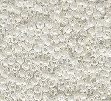 Бисер жемчужный радужный 57205 молочный