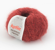 Пряжа Ингенуя Твид (Ingenua Tweed), цвет 106 красно/черный (50г)