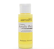 Краска акриловая ARTISTE бананово-желтый
