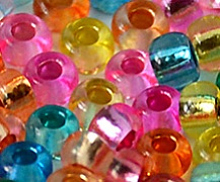 Прозрачный огонек окрашенный (Crystal - Silver Lined and Dyed)