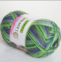 Пряжа носочная КОМФИ Сеам 51 зелень